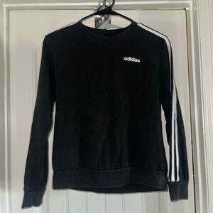 Women’s/Teens Black adidas crew neck